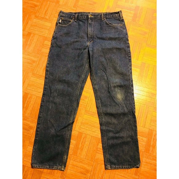 Carhartt Other - Carhartt B160 DST Relaxed Fit Jeans 40x34 Dark Wash Vintage USA Made